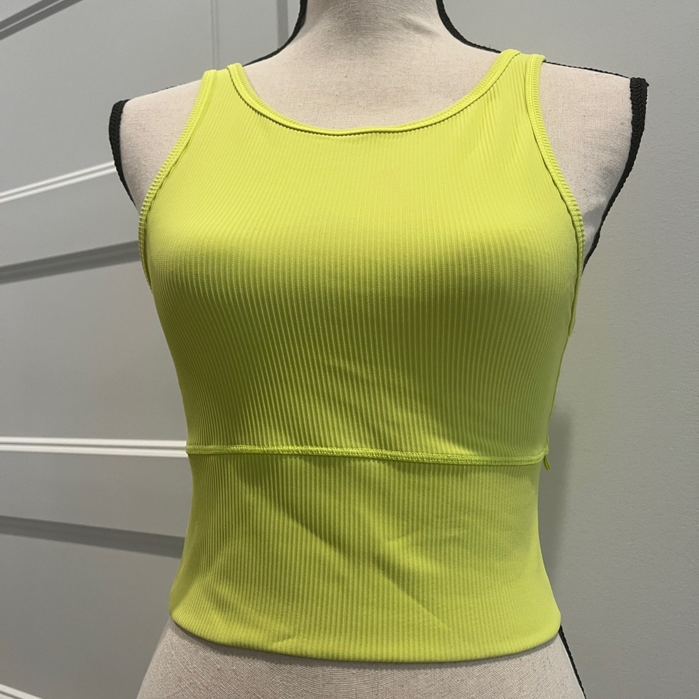Lululemon Power Pivot Tank - Electric Lemon